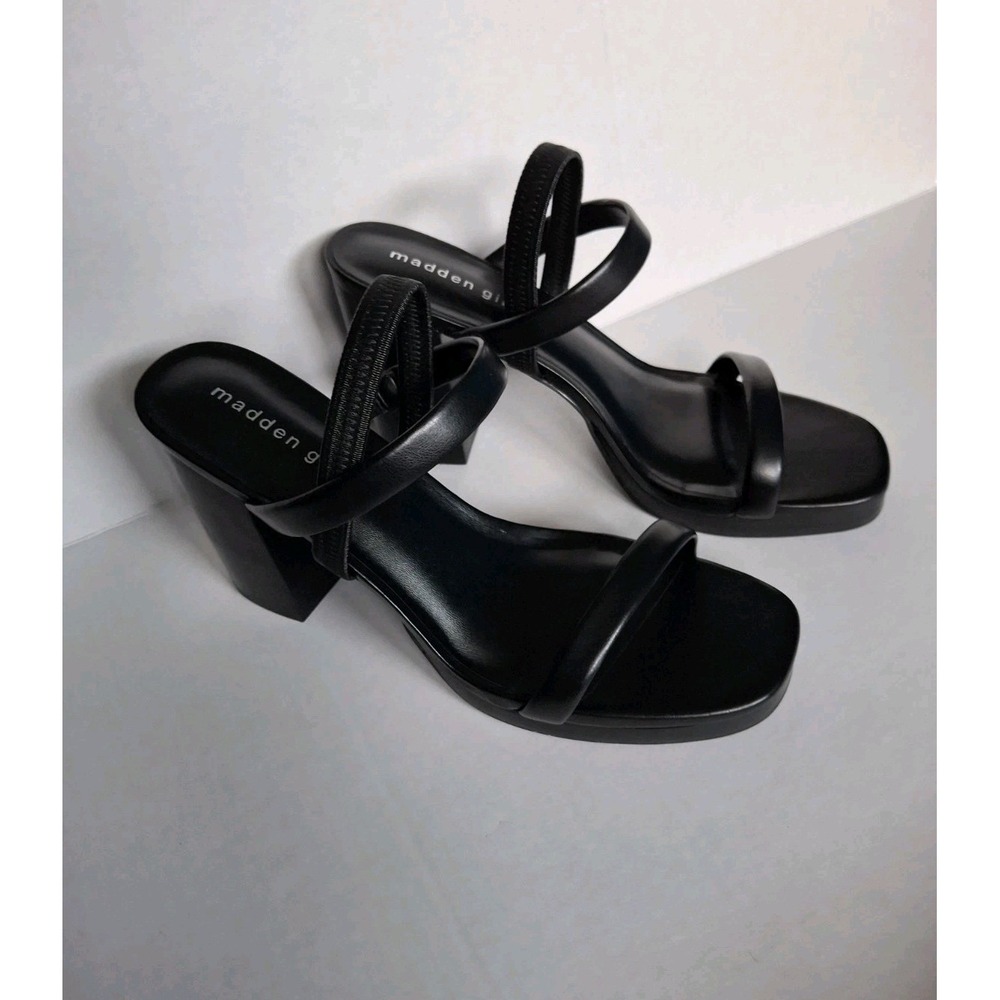 Madden Girl Women's Strappy Heeled Sandal Black Size 10 M